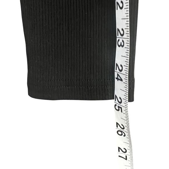 Pretty Garbage Top Womens M Black Ribbed Knit Scoop Neck Dainty Lace Feminine - Picture 12 of 15